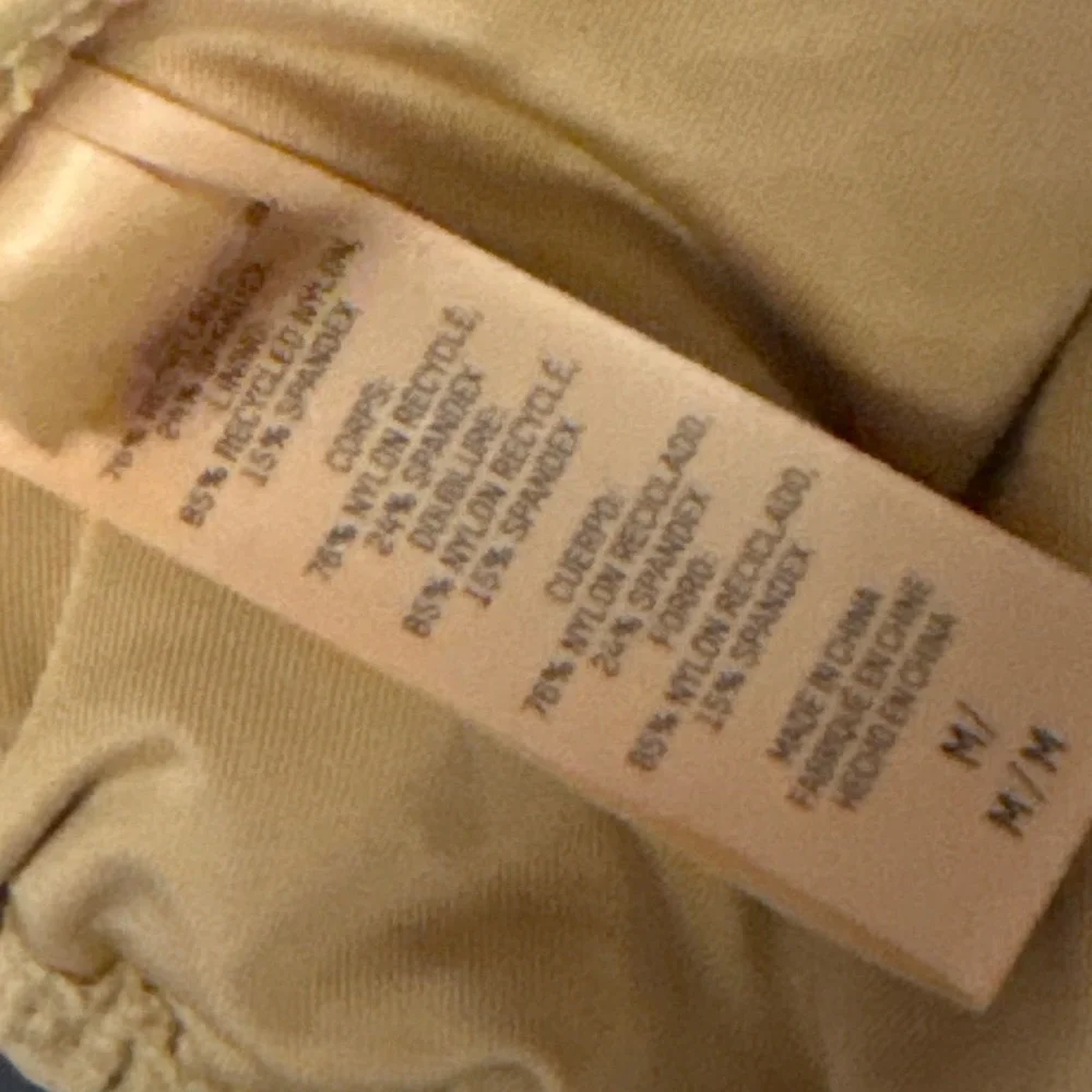 Skims Light Brown Triangle Tie String Bikini Top, Size Medium